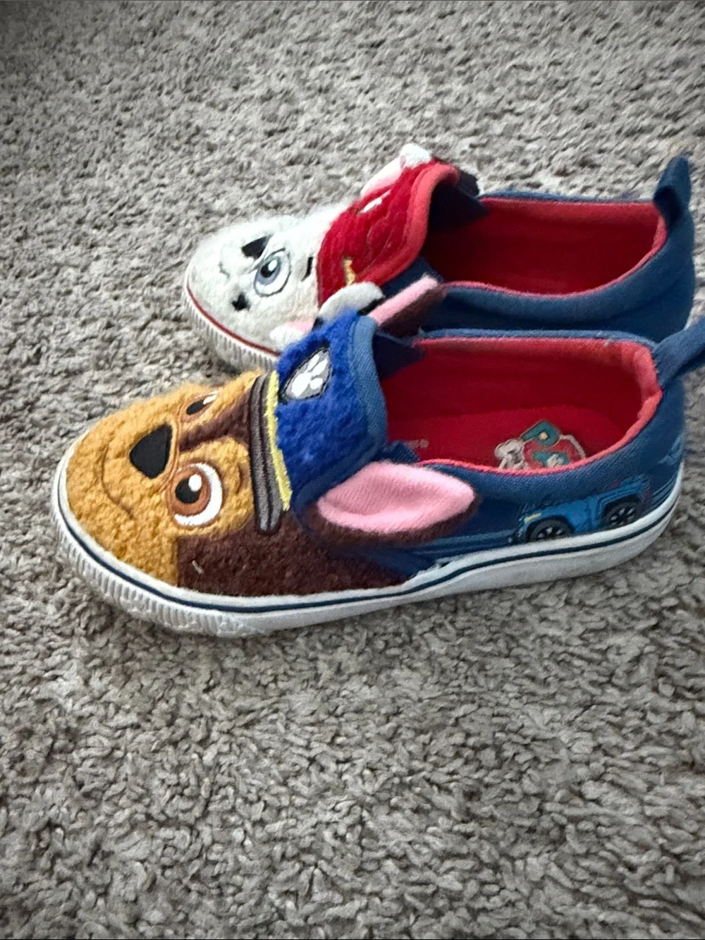 Paw Patrol Character Slip-On Shoes - Red, Blue, White, Brown